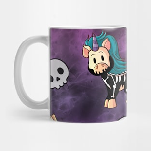 Knarf the Unicorn - Skull Pattern - Kawaii Cute Mug